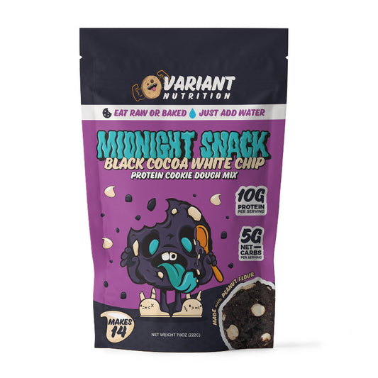 Midnight Snack: Black Cocoa White Chip - Variant Nutrition