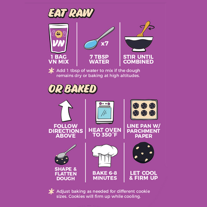 Midnight Snack Protein cookie dough directions