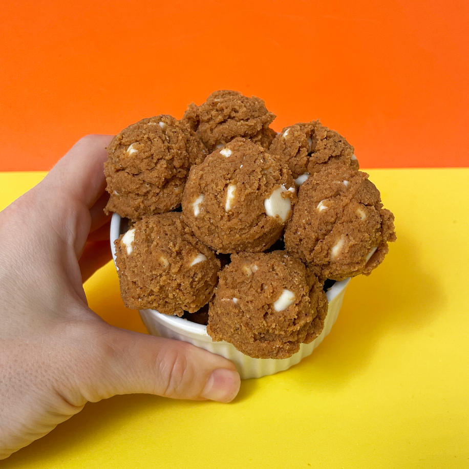 Pump season pumpkin protein cookie dough