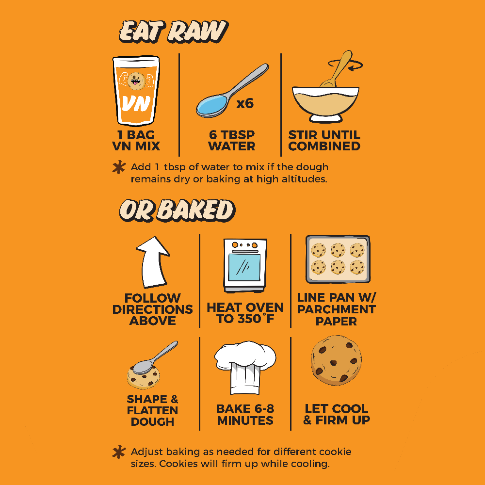 OG Chocolate Chip Protein Cookie Dough Directions