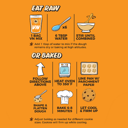 OG Chocolate Chip Protein Cookie Dough Directions